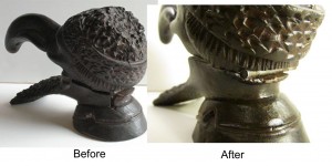 Jester nutcracker repaired Jester nutcracker repaired